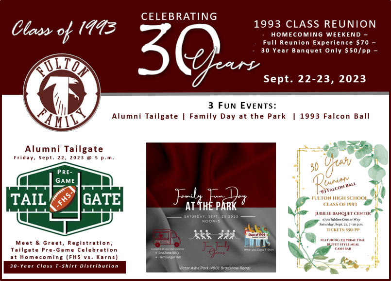 Class of 1993 - 30 Year Reunion
